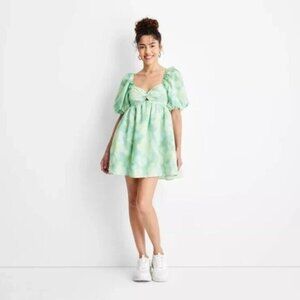 Future Collective Tie Dye Puffy Dress - Size Small